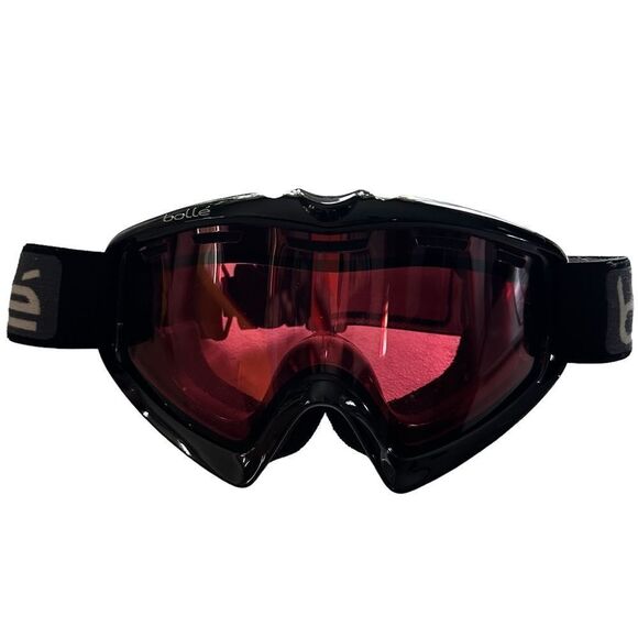 Snow Ski Snowboard Storm Red Lens With Adjustable Strap Winter Black Goggles - Picture 3 of 7